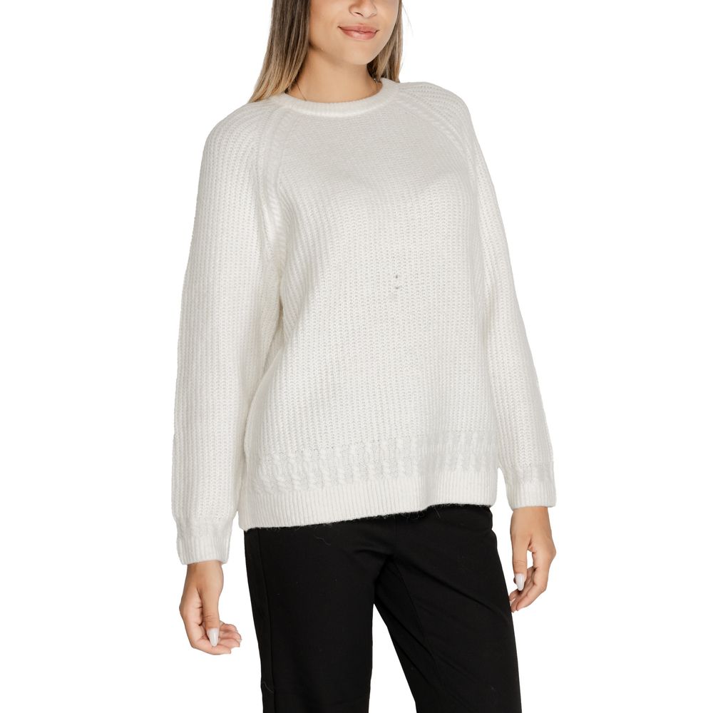 Guess White Polyester Sweater - ACCEXO