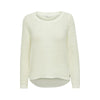 Only White Polyester Sweater