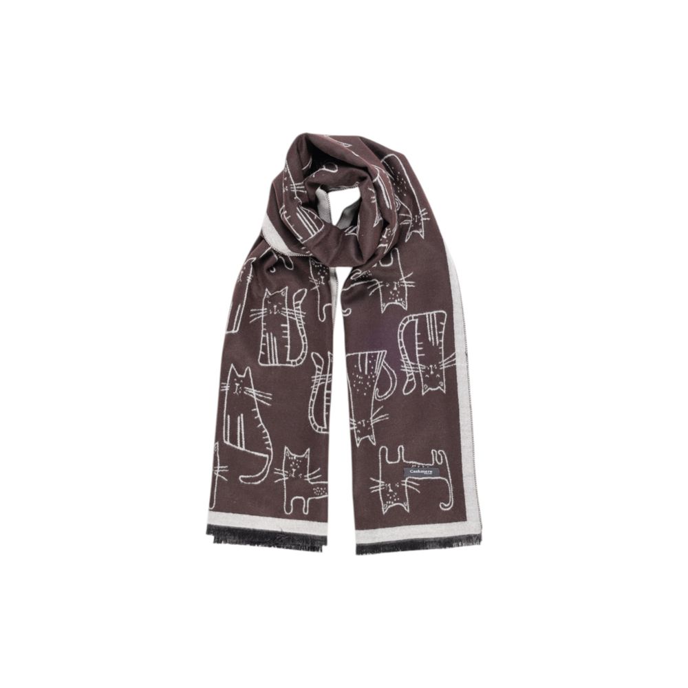 Sandro Ferrone Brown Viscose Scarf - ACCEXO