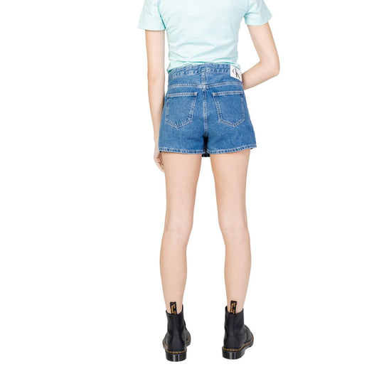 Calvin Klein Jeans Blue Cotton Short