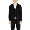 Gianni Lupo Black Cotton Blazer