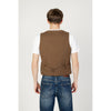 Gianni Lupo Brown Cotton Vest