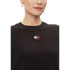 Tommy Hilfiger Jeans Black Recycled Cotton Tops & T-Shirt