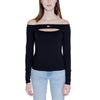 Tommy Hilfiger Jeans Black Sustainable Viscose Tops & T-Shirt