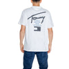 Tommy Hilfiger Jeans White Cotton Rigenerato T-Shirt