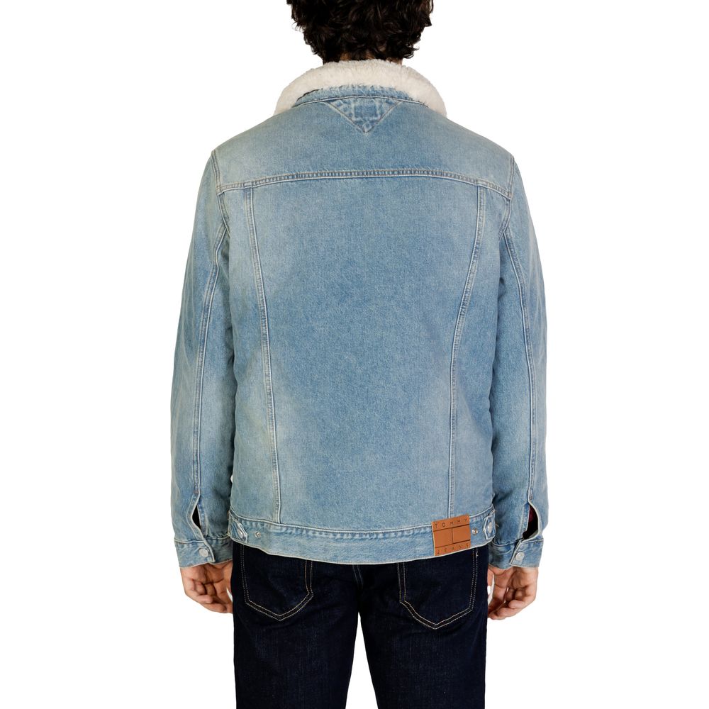 Tommy Hilfiger Jeans Light Blue Cotton Jacket - ACCEXO