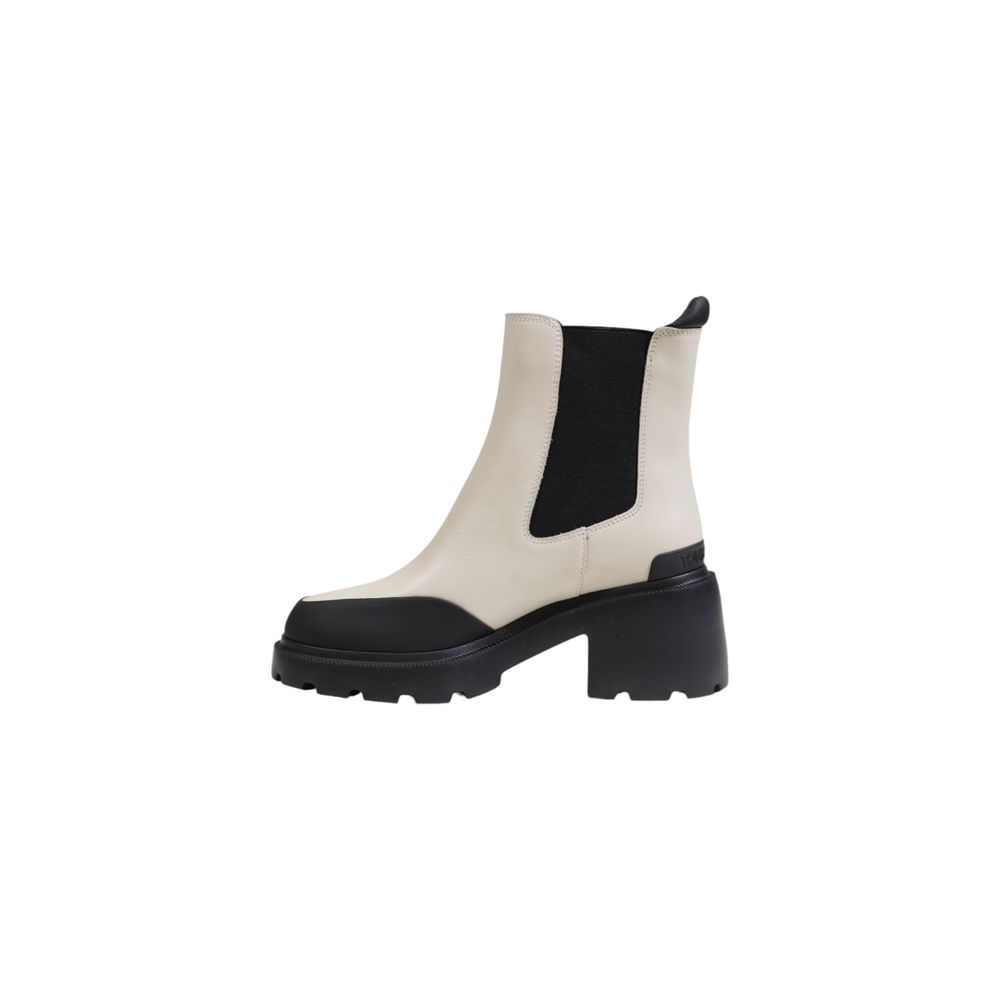 Tommy Hilfiger Jeans Beige Leather Boot - ACCEXO