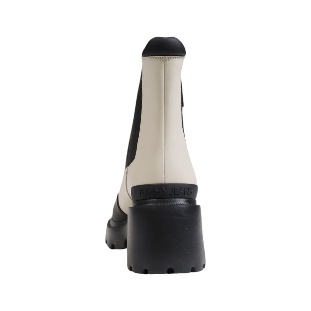 Tommy Hilfiger Jeans Beige Leather Boot - ACCEXO