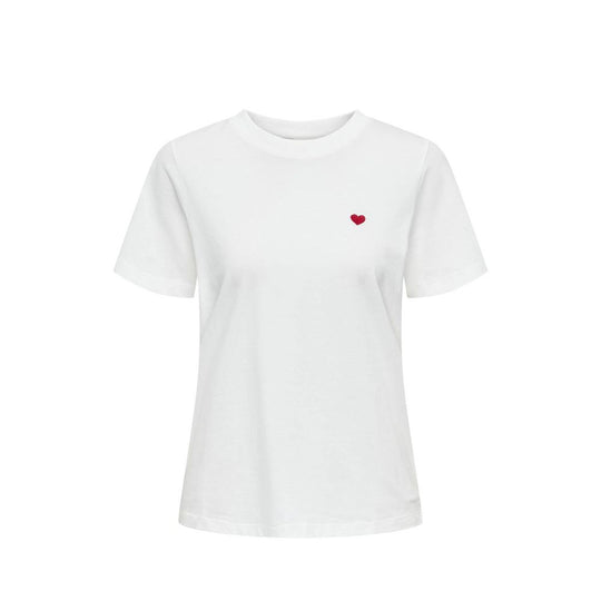 Jacqueline De Yong White Cotton Tops & T-Shirt