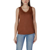 B.Young Brown Cotton Tops & T-Shirt