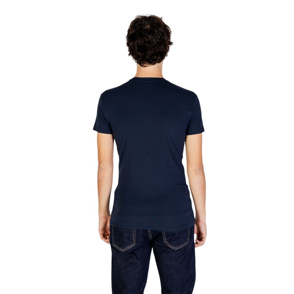 Emporio Armani Underwear Blue Cotton T-Shirt