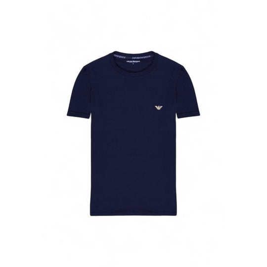 Emporio Armani Underwear Blue Cotton T-Shirt