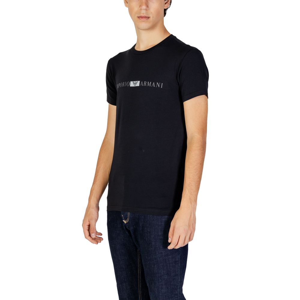 Emporio Armani Underwear Black Cotton T-Shirt