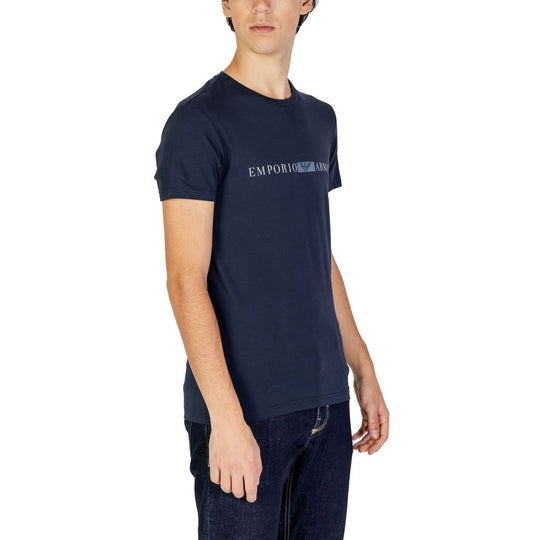 Emporio Armani Underwear Blue Cotton T-Shirt