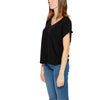 Jacqueline De Yong Black Viscose Tops & T-Shirt