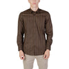 Antony Morato Brown Cotton Shirt