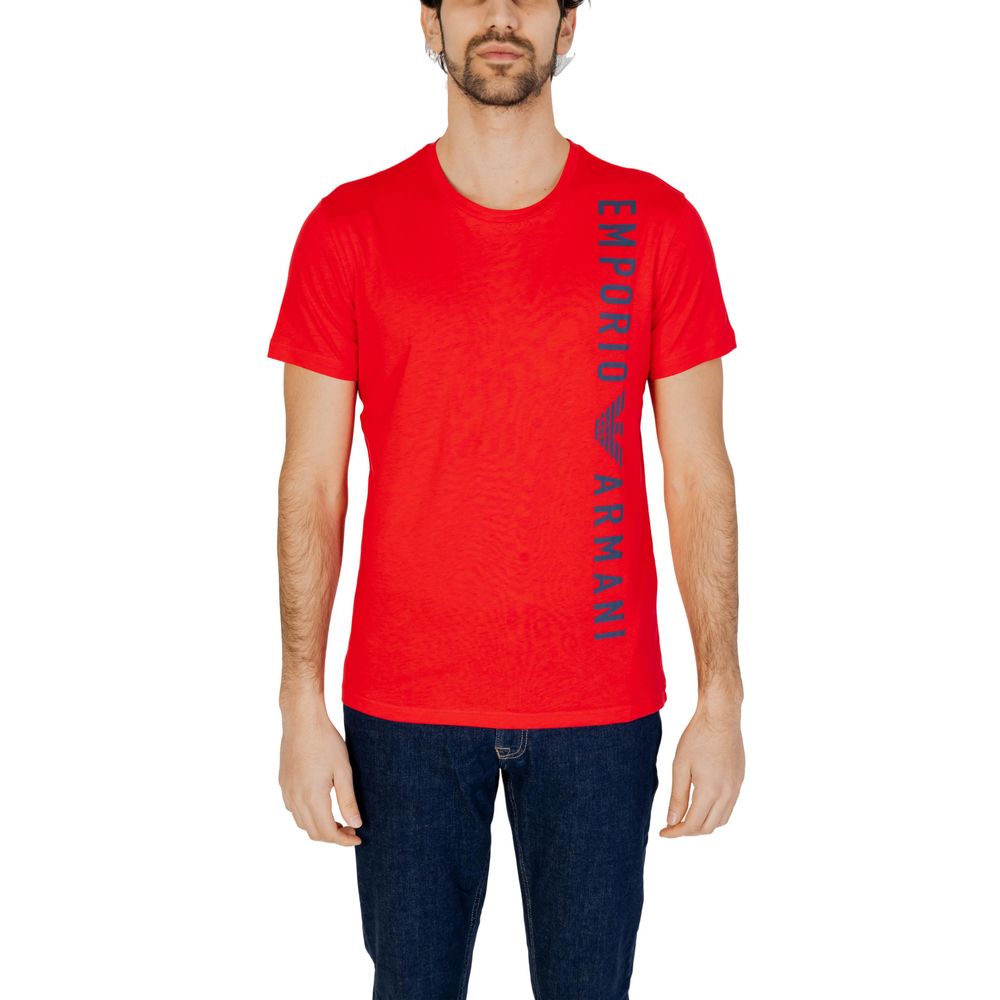 Emporio Armani Underwear Red Cotton T-Shirt