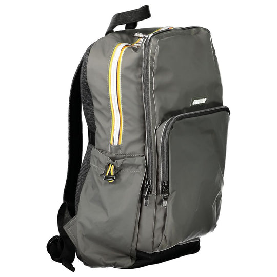 K-WAY Green Polyamide Men Backpack