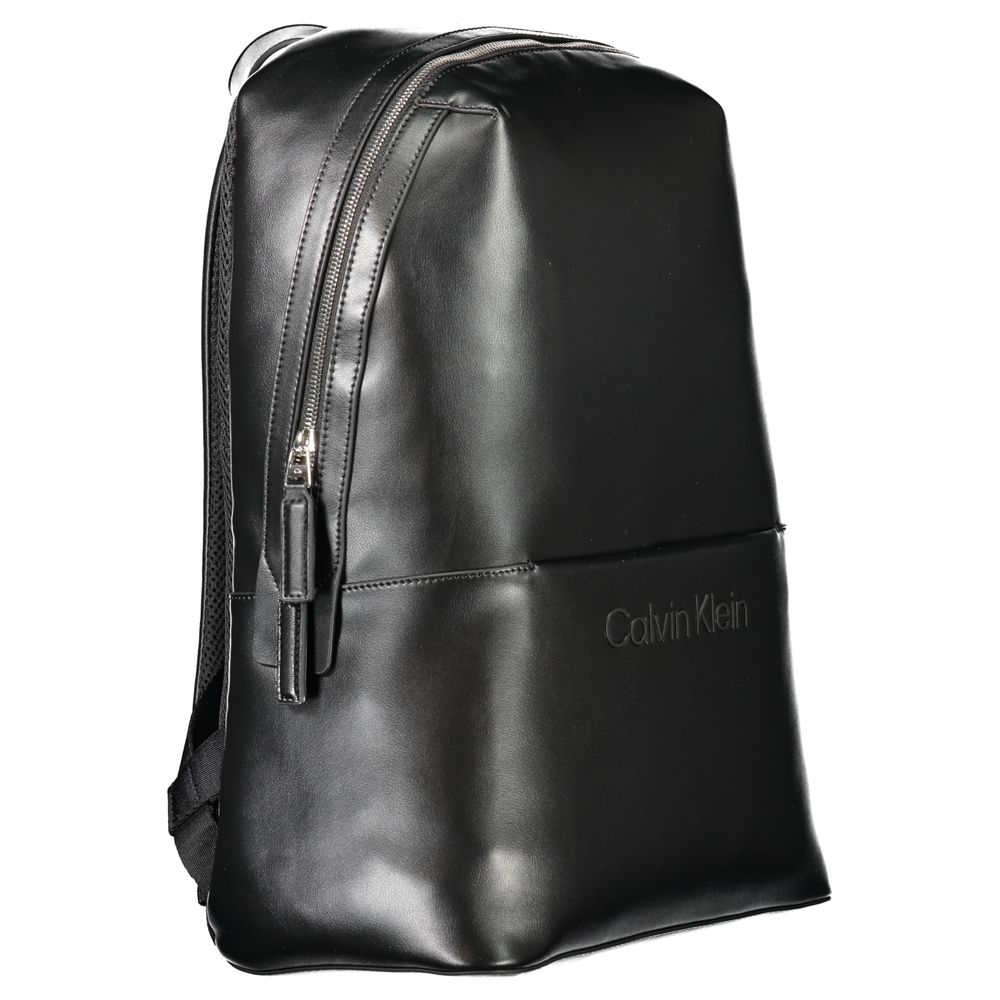 Calvin Klein Black Polyester Men Backpack