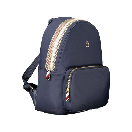 Tommy Hilfiger Blue Recycled Polyester Women Backpack