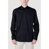 Alviero Martini Prima Classe Black Cotton Shirt