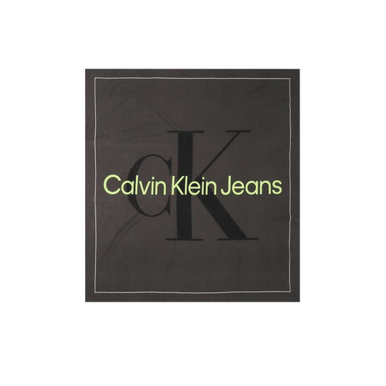 Calvin Klein Black Organic Cotton Scarf