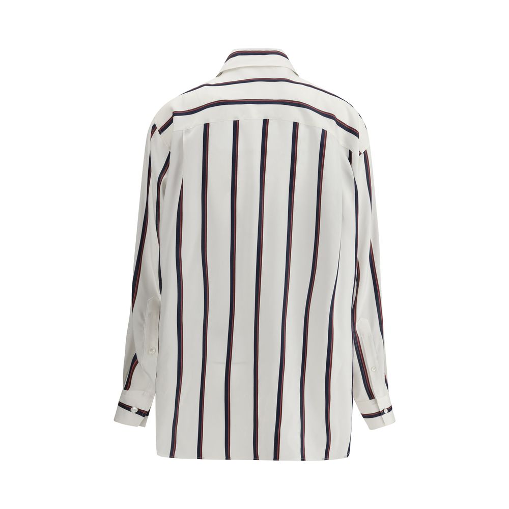 Alexander McQueen Silk Striped Shirt