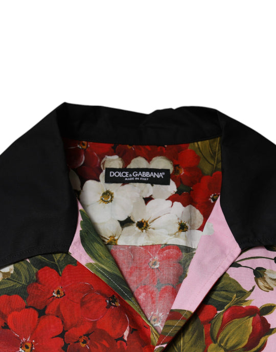 Dolce & Gabbana Multicolor Floral Button Down Casual Shirt