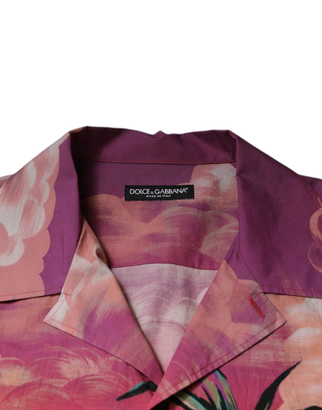 Dolce & Gabbana Multicolor Tropical Button Down Casual Shirt