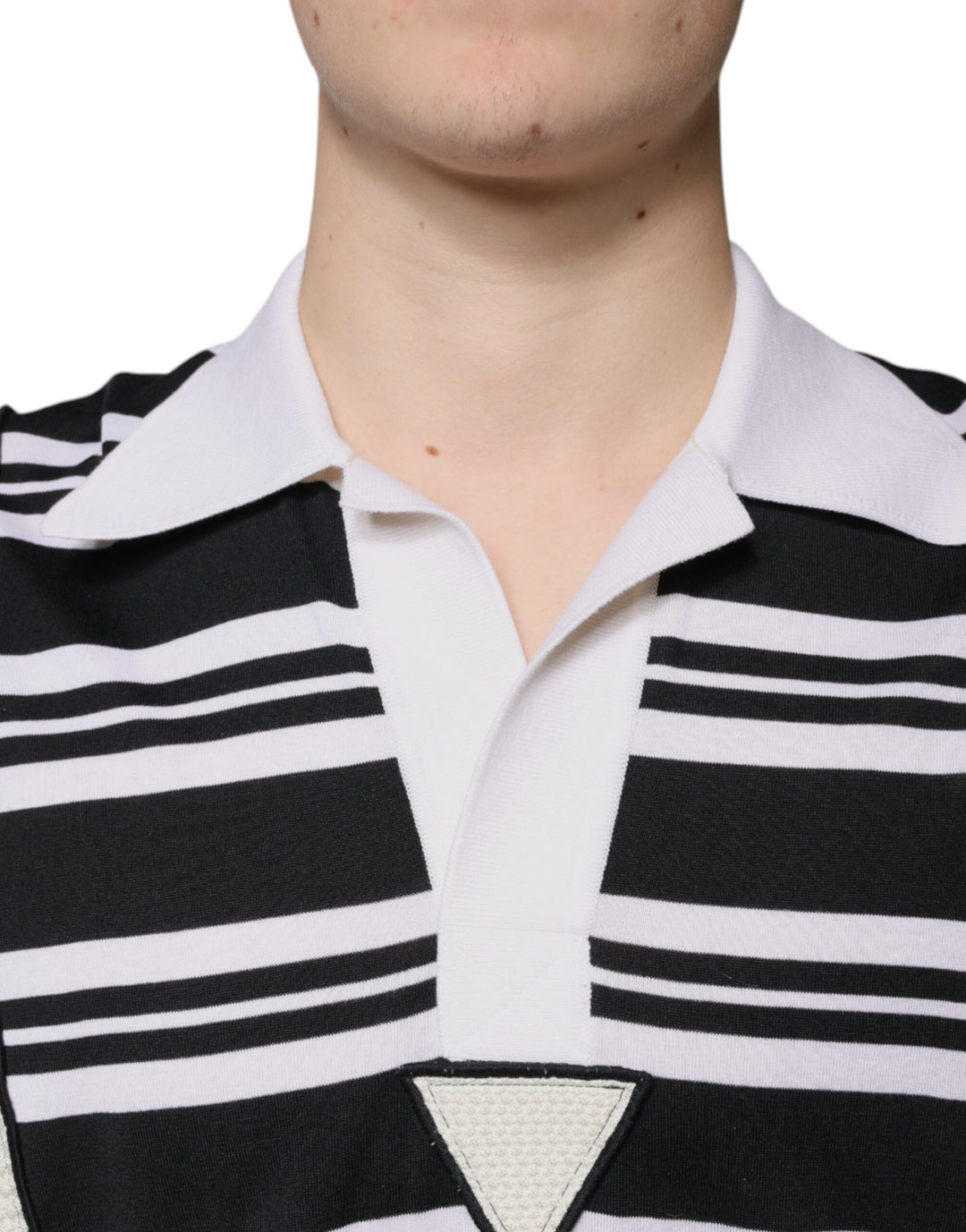 Dolce & Gabbana Multicolor Stripe Collared Polo T-shirt