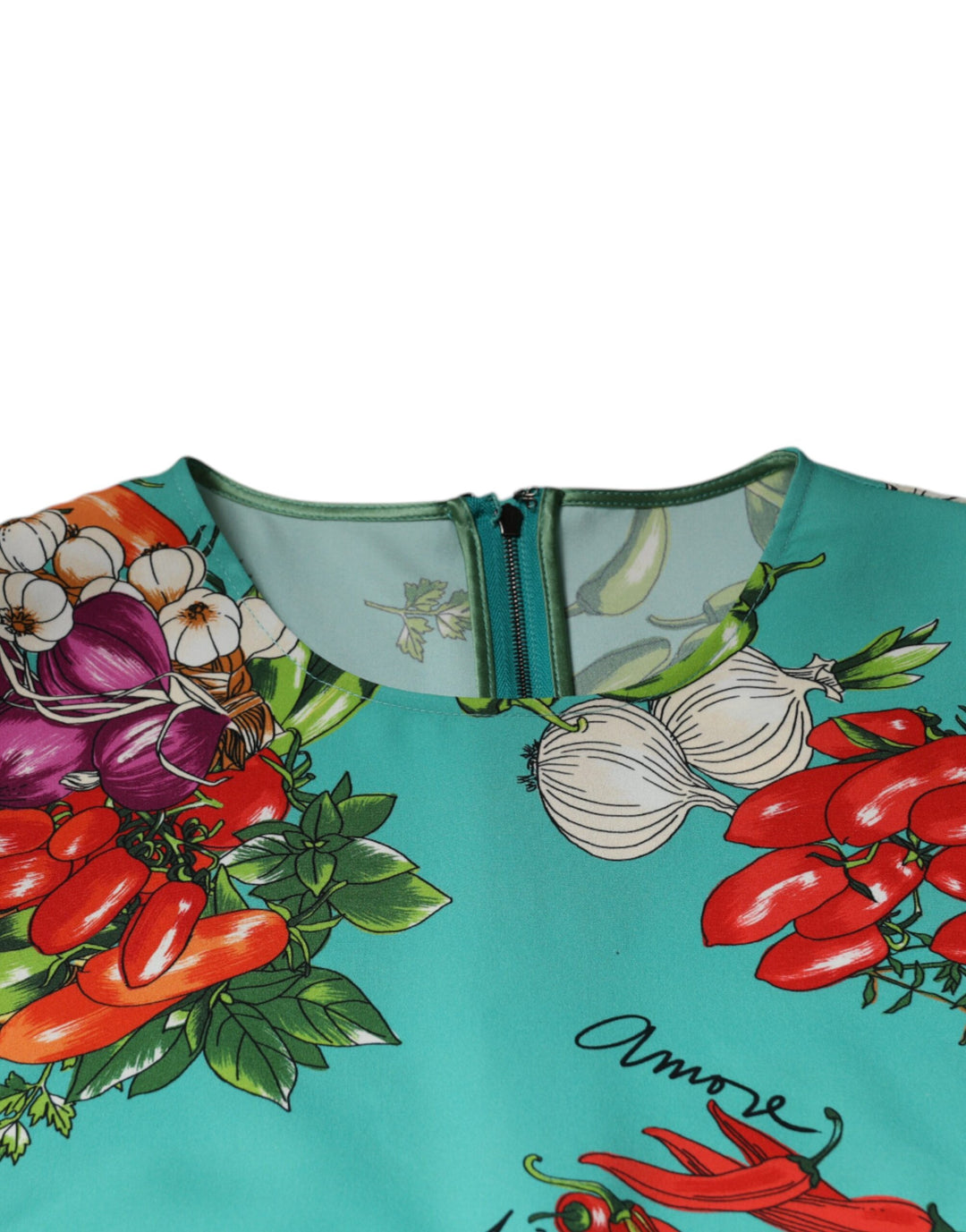 Dolce & Gabbana Multicolor Vegetables Sleeveless Tank Top