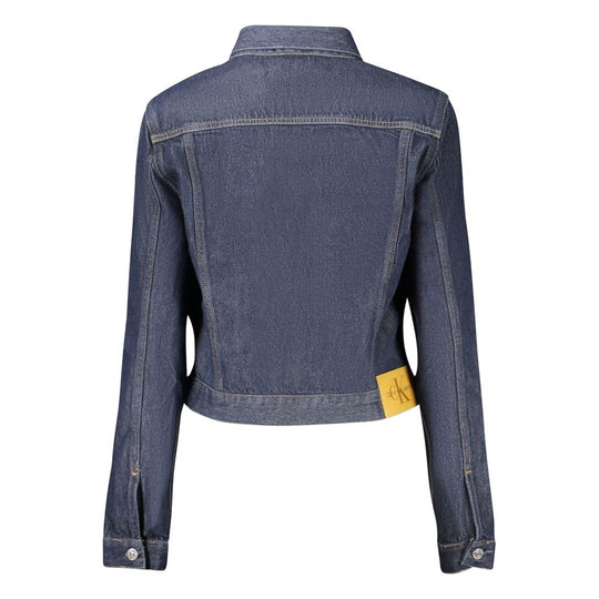 Calvin Klein Blue Cotton Women Jacket