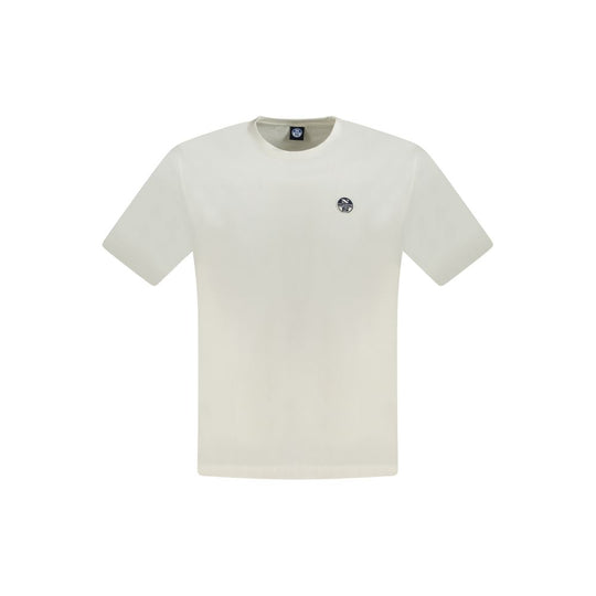 North Sails White Cotton Men T-Shirt