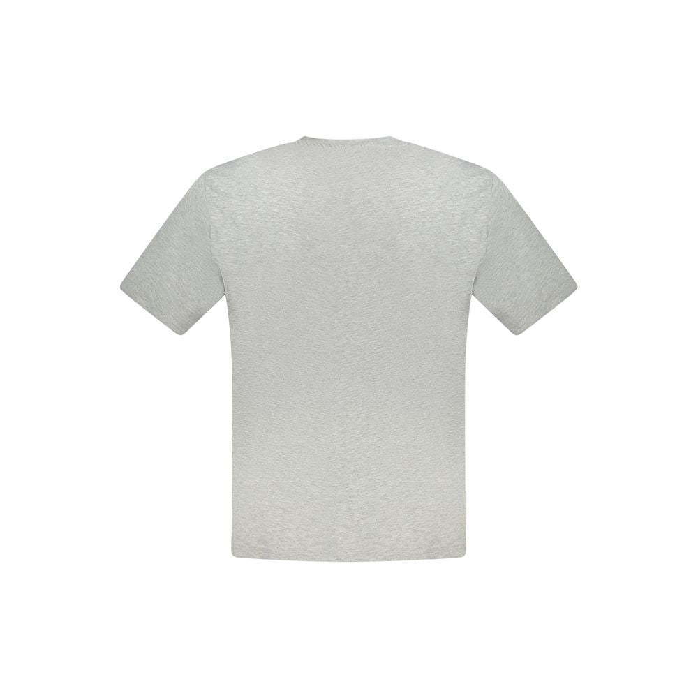 North Sails Gray Cotton Men T-Shirt