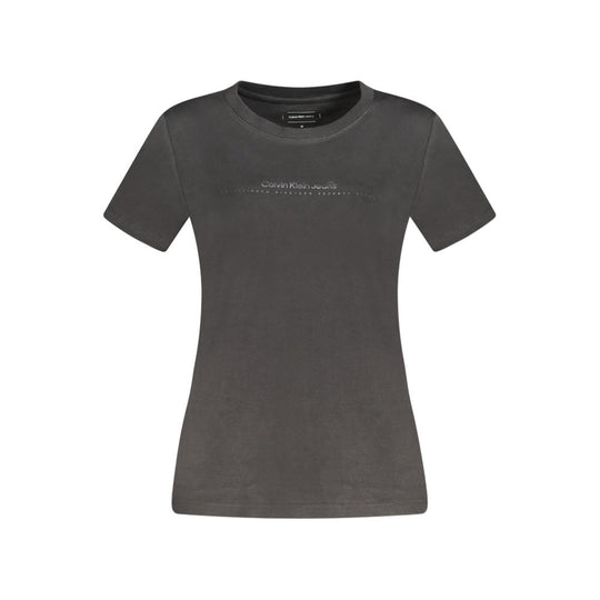 Calvin Klein Black Cotton Women TShirt