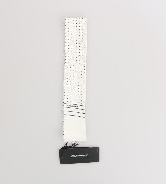 Dolce & Gabbana Elegant Silk Polka Dot Men's Scarf Wrap - ACCEXO