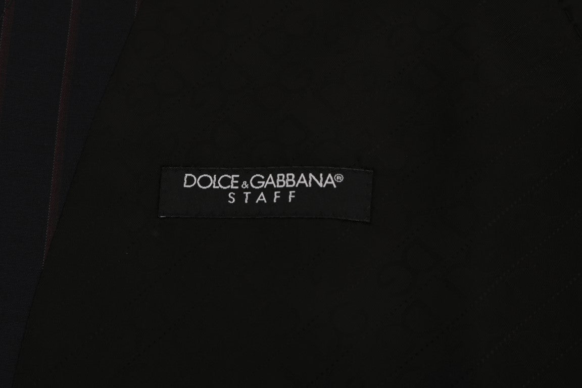 Dolce & Gabbana Elegant Striped Wool Blend Vest Waistcoat - ACCEXO