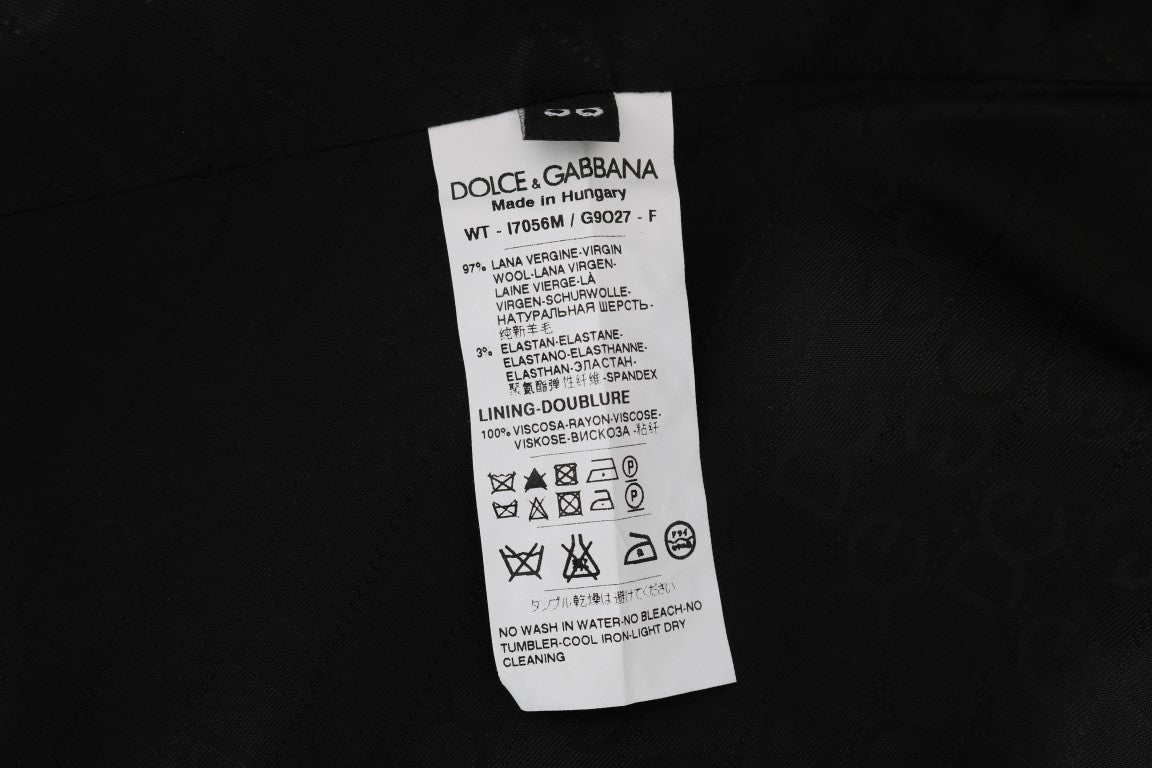 Dolce & Gabbana Elegant Striped Wool Blend Waistcoat Vest - ACCEXO