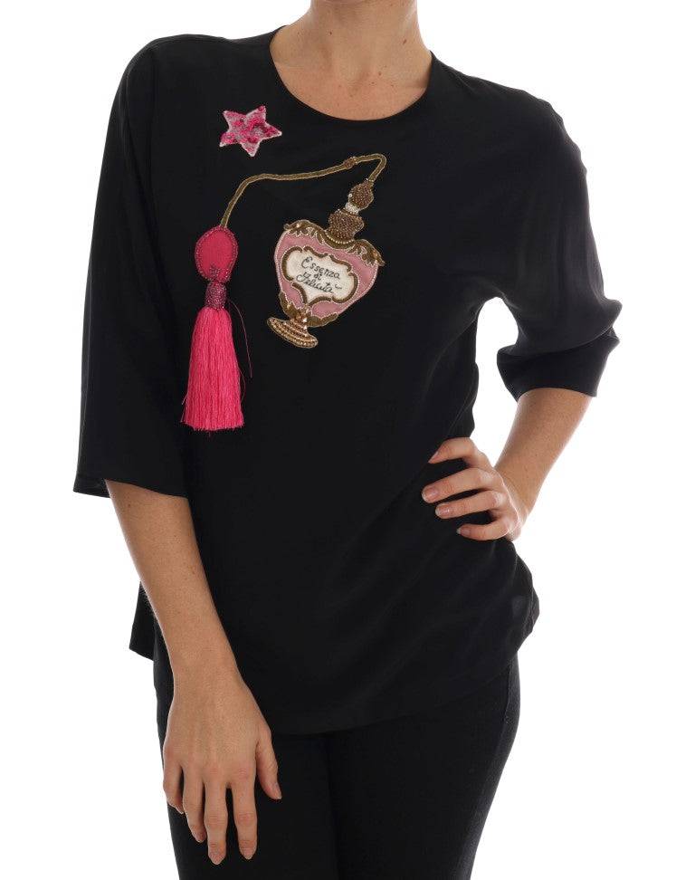 Dolce & Gabbana Fairy Tale Embroidered Silk Blouse - ACCEXO