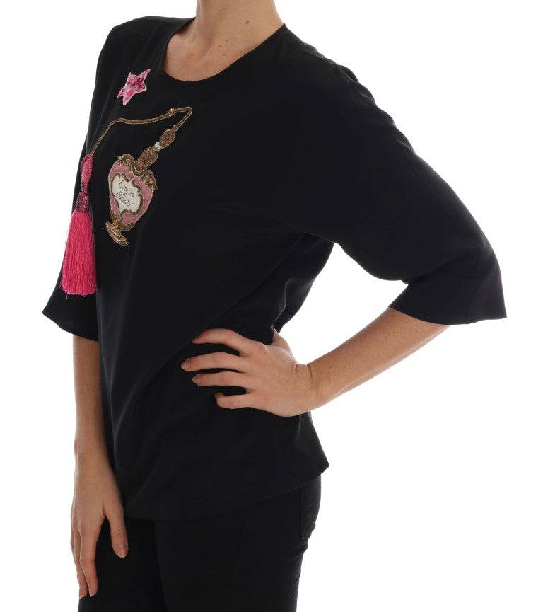 Dolce & Gabbana Fairy Tale Embroidered Silk Blouse - ACCEXO