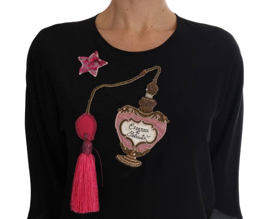 Dolce & Gabbana Fairy Tale Embroidered Silk Blouse - ACCEXO