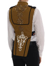 Dolce & Gabbana Runway Embellished Crystal Cross Vest