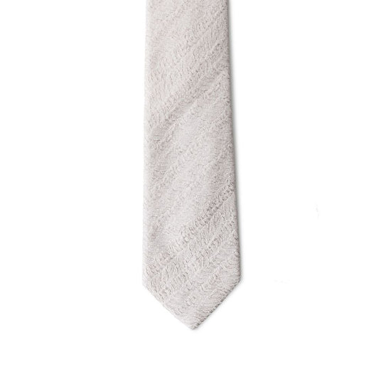 Emporio Armani Silver Silk Ties & Bowty