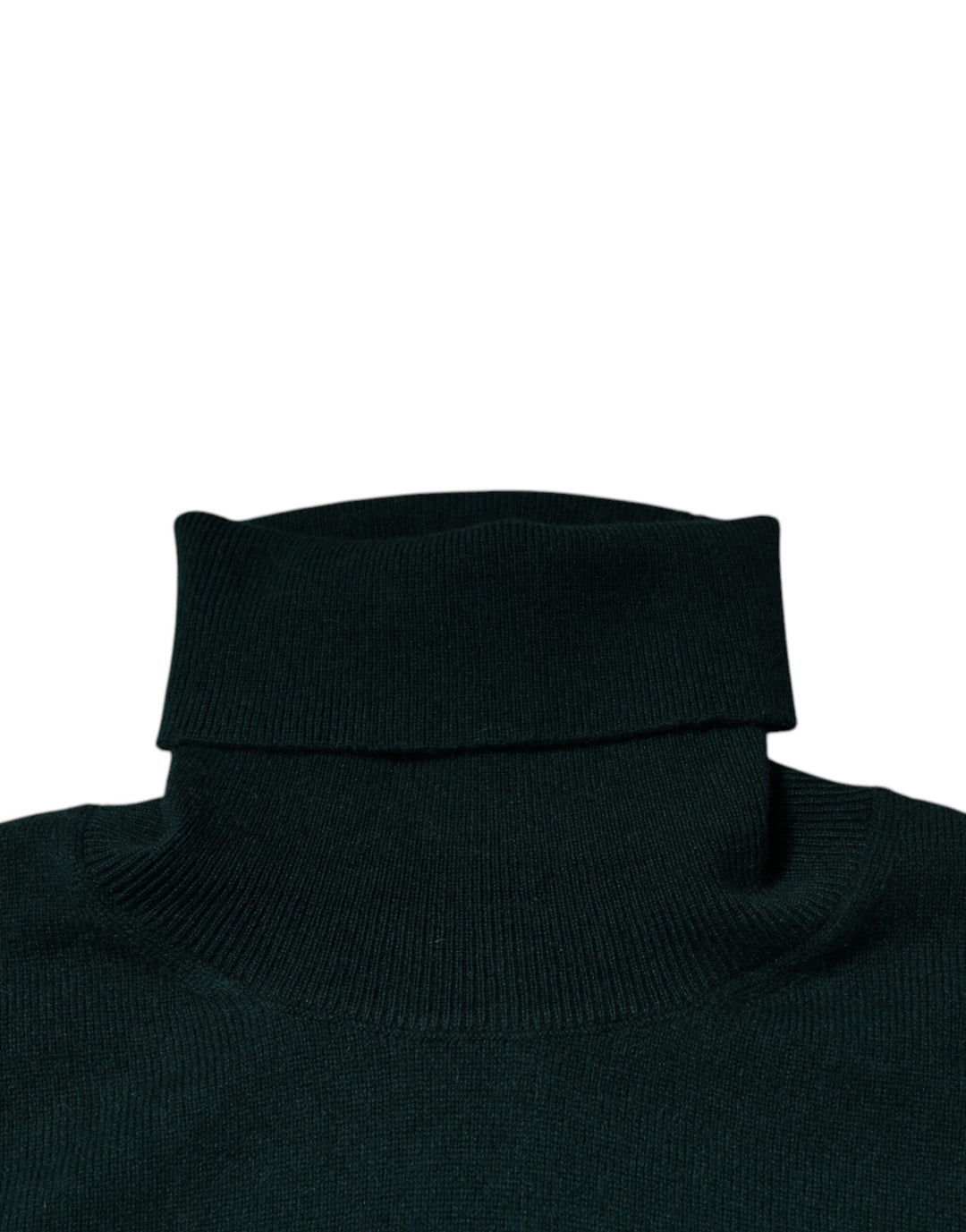 Dolce & Gabbana Green Cashmere Turtleneck Men Pullover Sweater