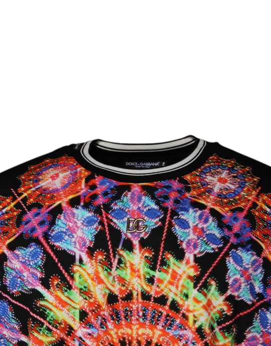 Dolce & Gabbana Multicolor Kaleidoscope Men Short Sleeves T-shirt