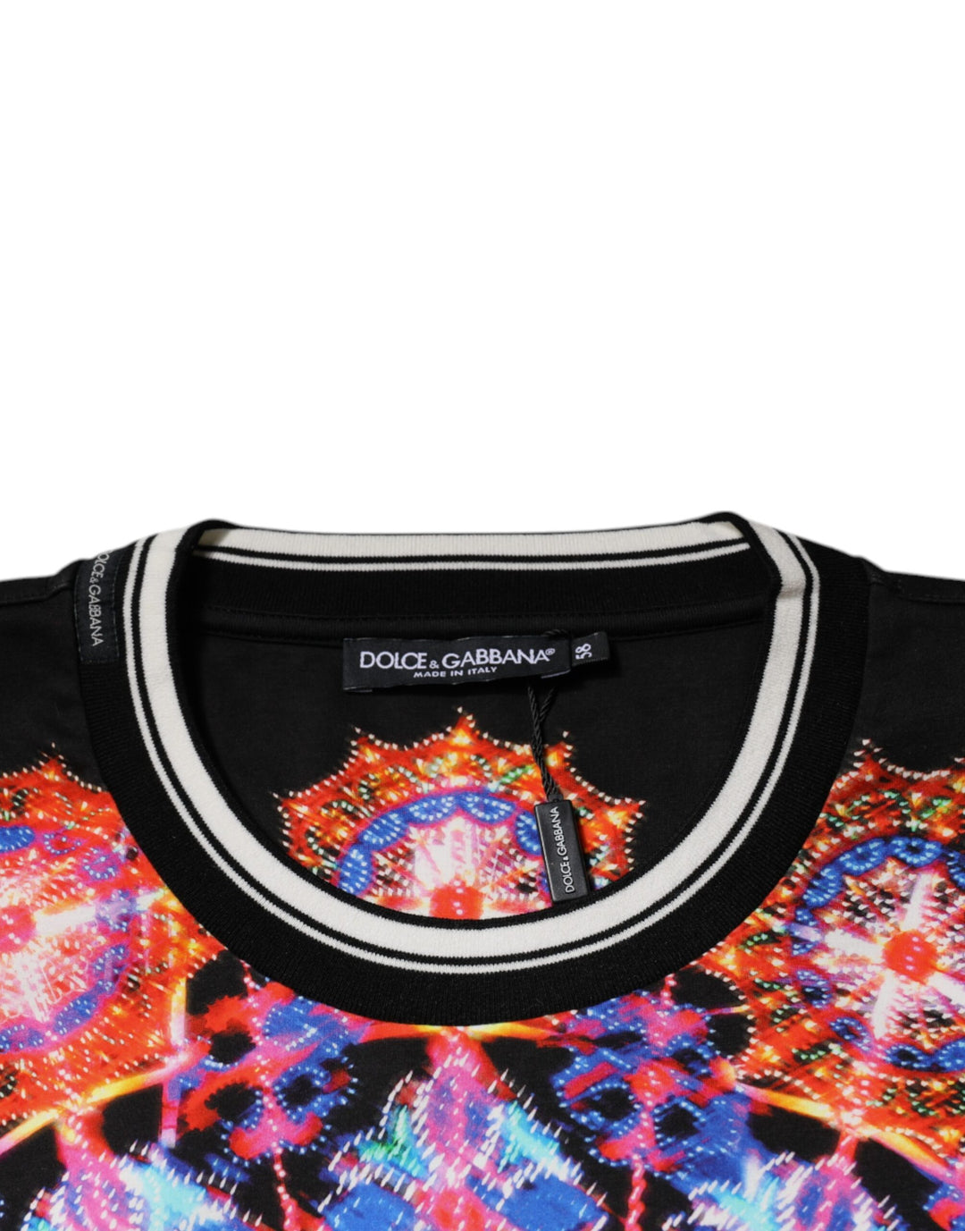 Dolce & Gabbana Multicolor Kaleidoscope Men Short Sleeves T-shirt