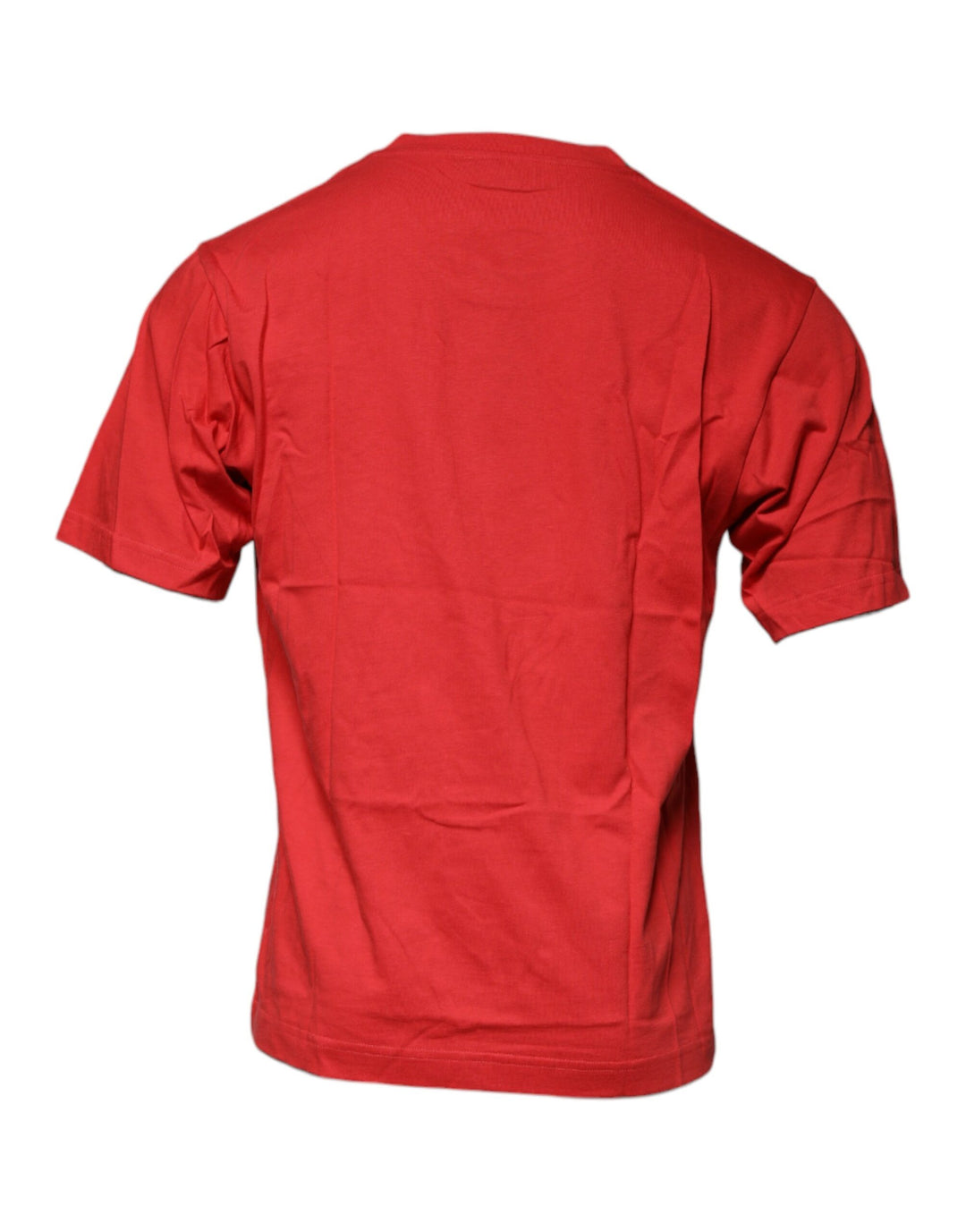 Dolce & Gabbana Red DG Logo Cotton Crew Neck T-shirt