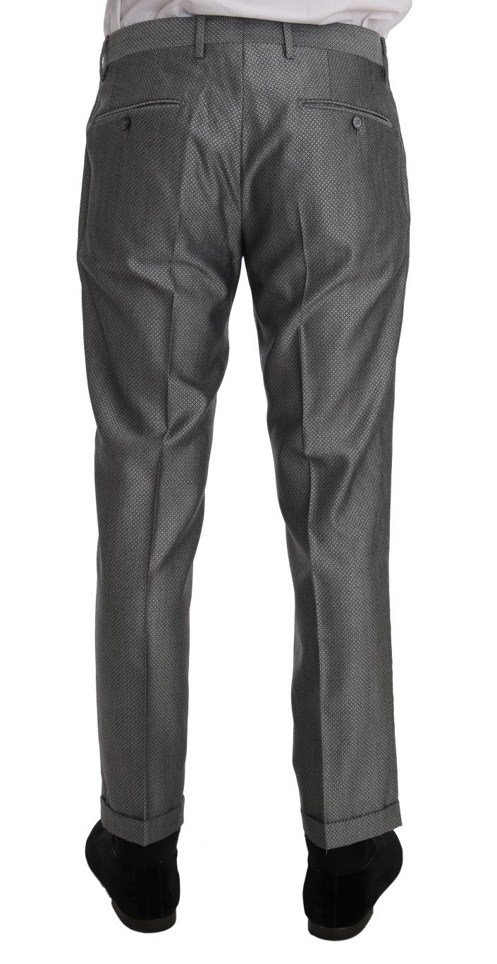 Dolce & Gabbana Elegant Black Double-Breasted Suit - ACCEXO