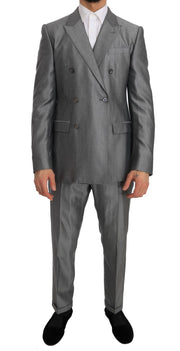 Dolce & Gabbana Elegant Black Double-Breasted Suit - ACCEXO