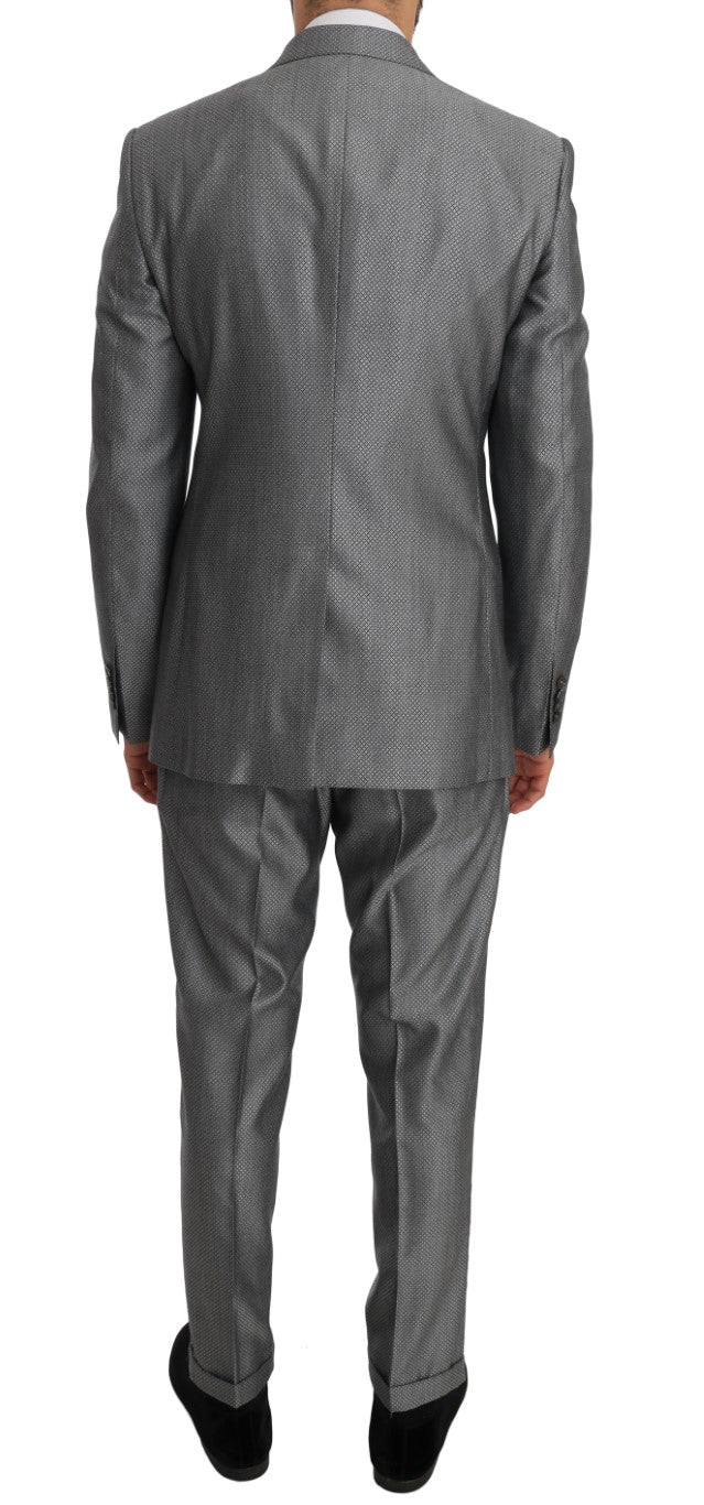 Dolce & Gabbana Elegant Black Double-Breasted Suit - ACCEXO